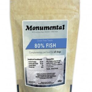 Monumental Grain Free 80% Fish Dog Treats 100g