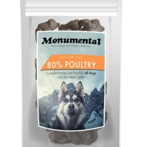 Monumental Grain Free 80% Poultry Dog Treats 500g