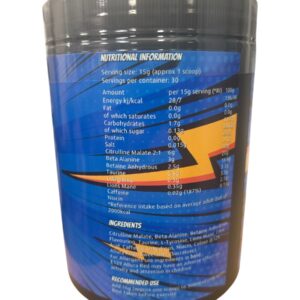 WEIGH Monumental Nutrition High Stim PUMP Preworkout 450g 30 Servings - Image 3
