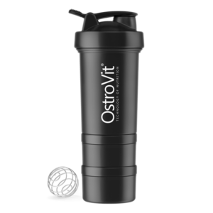 OstroVit Shaker Premium 450ml with 2 pill boxes and mixing ball