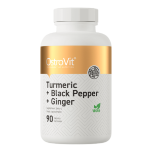 OstroVit Turmeric + Black Pepper + Ginger 90 Tablets