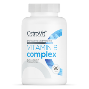 OstroVit Vitamin B Complex (B1, B2, B3, B5, B6, B9, B12, Vitamin C & E) 90 Tablets