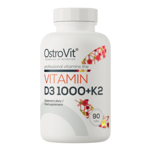 OstroVit Vitamin D3 1000 IU + K2 90 Tablets