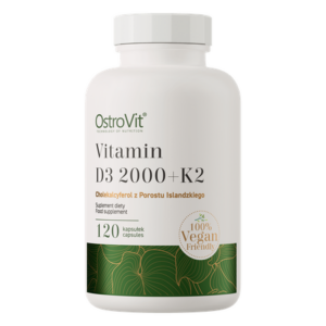 OstroVit Vitamin D3 2000 + K2 120 Capsules - Image 1