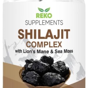 PENDING Shilajit Capsules, Shilajit Lions Mane, Sea Moss Capsules 3 in 1, 1500mg High Strength Pure Shilajit Complex with 70% Fulvic Acid, Himilayan Shalajit Resin