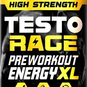 PENDING TESTO Rage Pre-Workout Capsules, Boosts Energy, Focus, Endurance, 60 Capsules