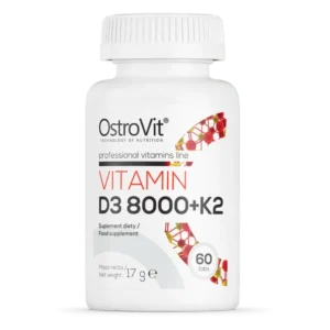 pending OstroVit Vitamin D3 8000 IU + K2 60 Tablets