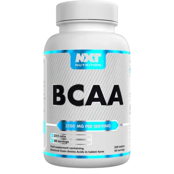 NXT Nutrition BCAA 3500mg 200 Tablets - 40 Servings