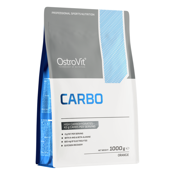 OstroVit CARBO Carbohydrate Hydration Endurance Powder 1000g - 20 Servings - Orange